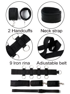 Bondage Restraints Bdsm Kit Couple Sex Toys Neck To Wrist Behind Back