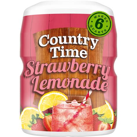 Country Time Strawberry Lemonade Naturally Flavored Powdered Drink Mix