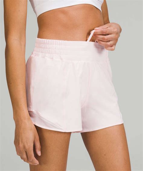 Lululemon Hotty Hot High Rise Lined Short Strawberry Milkshake