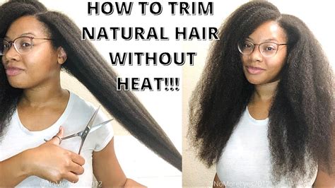 How To Trim Natural Hair To Retain Length Protective Style Challenge