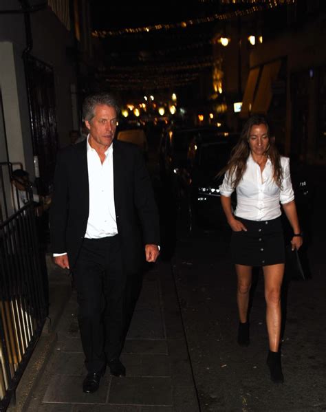 Hugh Grant And Wife Anna Eberstein Enjoy Rare Night Out In London See