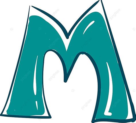 Letter M Alphabet Vector Or Color Illustration Kids Upright Stands