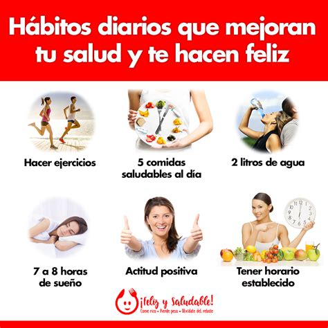 Hàbitos diarios que mejoran tu salud y te hacen feliz Vida sana y