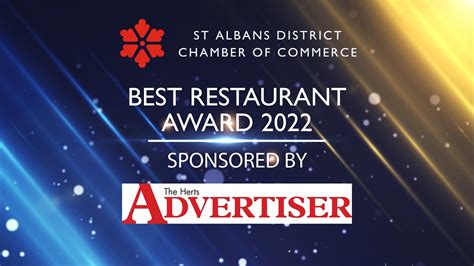 St Albans District Chamber Of Commerce Awards 2022 Best Restaurant