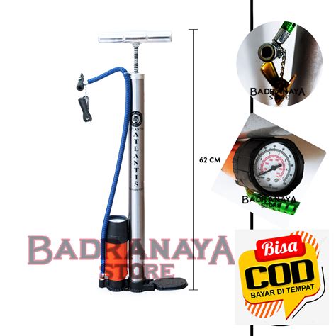 Jual Pompa Ban Tabung Meter Sepeda Motor Mobil Bola Manual Hidrolik