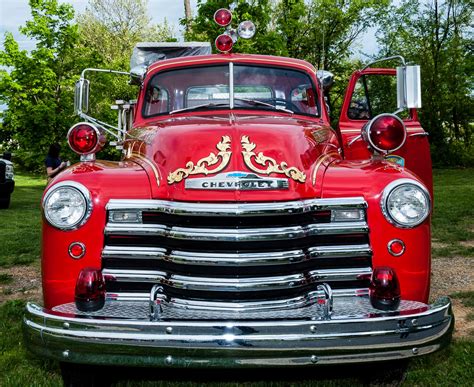 Bvfds Antique Fire Truck From Front Burtonsville Volunteer Fire