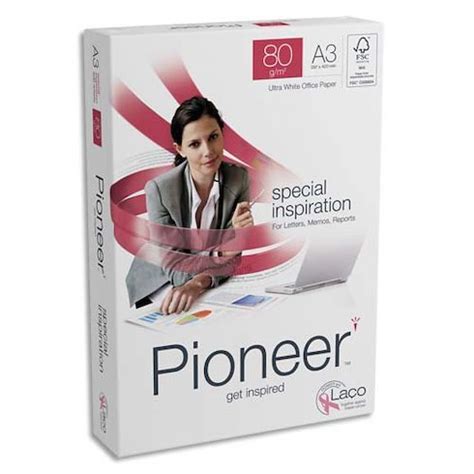 Ramette De Feuilles Pioneer A G Papier Sans Chlore Extra Blanc