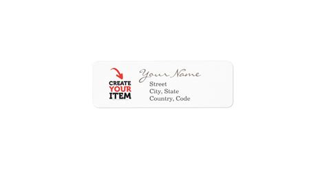 Create-your-Own DIY Address Labels Editable Custom | Zazzle