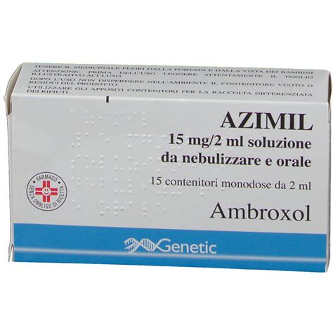 Azimil 15 Mg 2 Ml Soluzione Da Nebulizzare E Orale 15x2 Ml Redcare