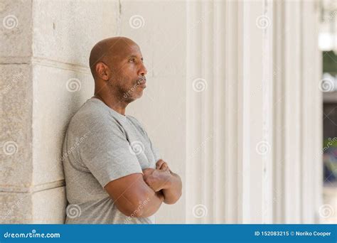 African American Man With A Concerned Look Stock Image Image Of