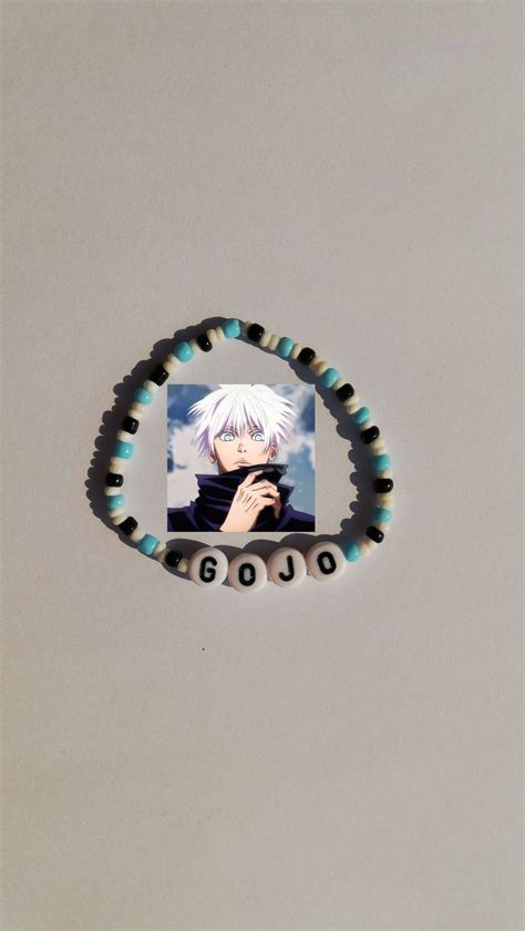 Gojo Satoru Bead Bracelet Anime Jewelry Diy Bracelets Patterns Bead