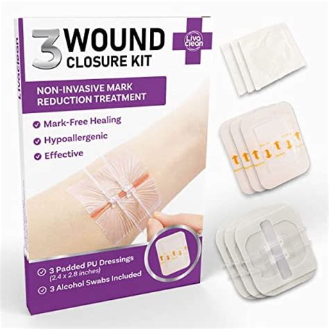 3 CT 2 3 X 2 3â Wound Closure Strips Laceration Closure Kit Zip