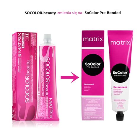 Socolorbeauty Pre Bonded Trwała Farba Do Włosów 90ml 10av Matrix