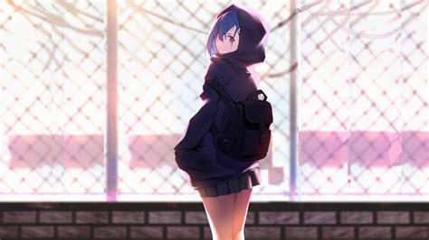 [100+] Anime Girl Hoodie Wallpapers | Wallpapers.com