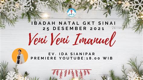 Ibadah Natal 25 Desember 2021 Youtube