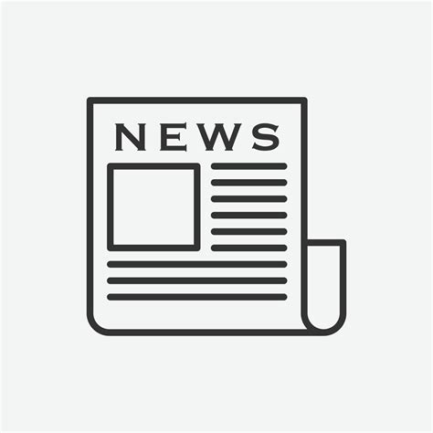 newspaper vector icon news icon symbol newspaper vector illustration