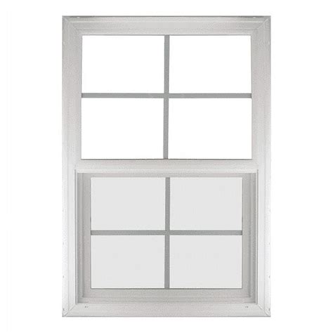Double Pane Window 18" x 36" White Vinyl Window Low-E Glass Argon Gas
