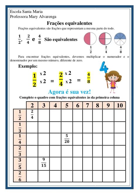 Atividades Fra Es Equivalentes Retoedu