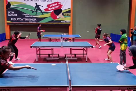 Jatim Bidik Juara Umum Tenis Meja Di PON XXI Aceh Sumut ANTARA News