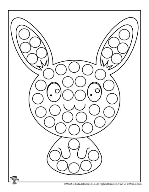 Easter Dot Coloring Pages Woo Jr Kids Activities Childrens