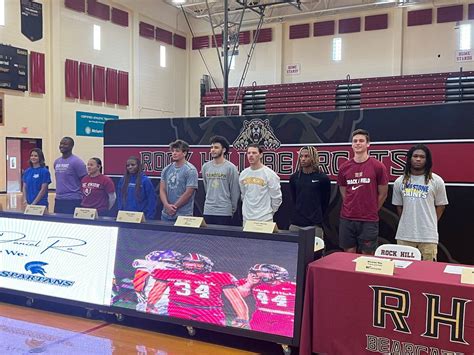 Rock Hill High School Signing Day Ten Bearcats Announce Collegiate