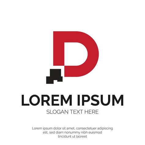 Dise O De Logotipo De Letra D Y P Xeles Vector Premium