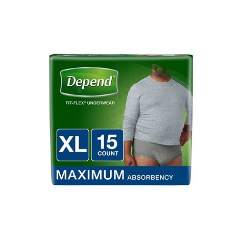 Depend Real Fit Incontinence Underwear For Men Maximum Absorbency S M Black Grey 14 Ct Artofit