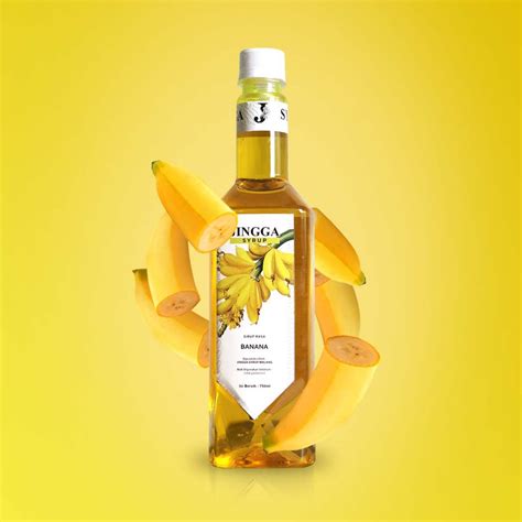 Jual Jingga Banana Syrup 750 Ml Sirup Pisang Untuk Coffee Mocktail