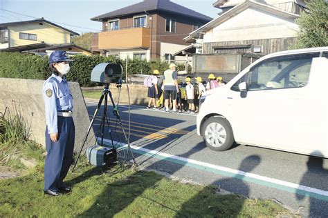 通学路 安全運転を一斉取り締まり 可搬オービスも 山口新聞 電子版