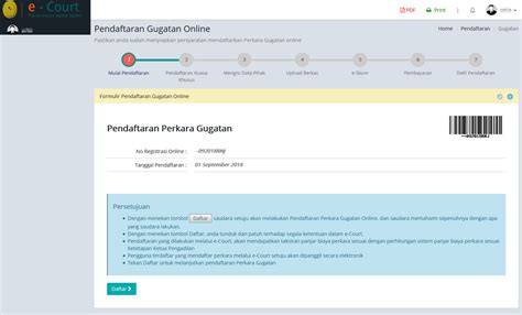 Tata Cara Pendaftaran Gugatan Online E Court