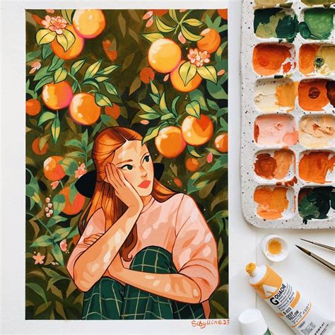 Sibylline On Twitter Ilustration Art Gouache Illustrations Cute Art