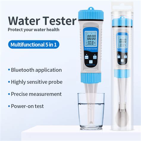 In Water Quality Tester Bluetooth Ec Tds Salt Sg Temp Real Time