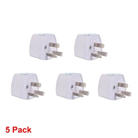 5pcs Quality Universal Power Adapter Travel Adaptor 3 Pin Au Converter