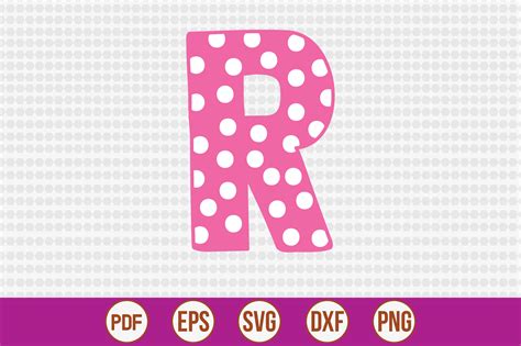 R Polka Dot Alphabet Graphic By Creativemim Creative Fabrica