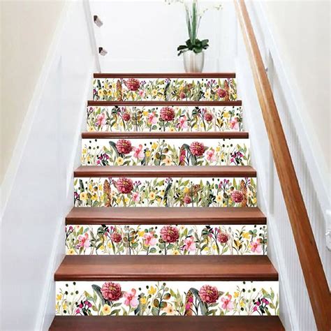 Peel And Stick Wallpaper Stair Riser Decal Removable Stickers For