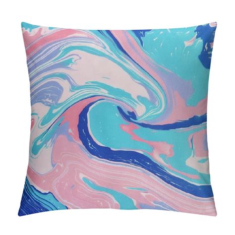 Aristuring Abstract Fluid Painting Pillow Covers Colorful Liquid Fluid