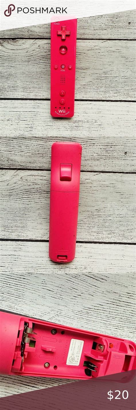 OEM Genuine Nintendo Wii Pink Remote WiiMote Controller W Motion Plus