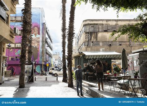 Lifestyle Street Scene in Florentin Neighbourhood, Tel Aviv, Israel ...