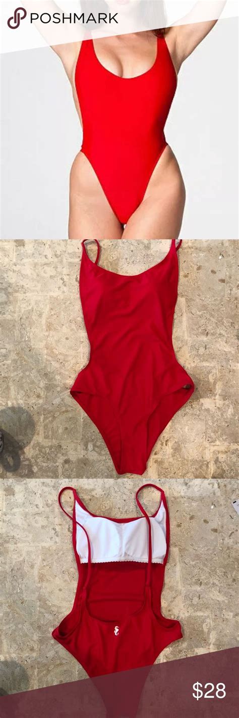 Baywatch Iconic Red One Piece Swimsuit Medium One Piece One Piece