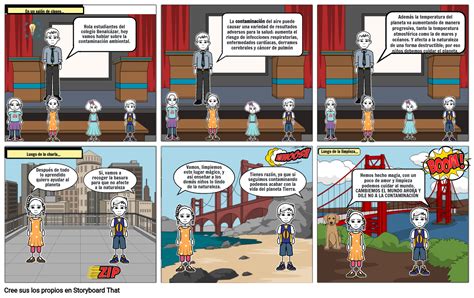 Contaminacion Ambiental Storyboard By 7557a58e