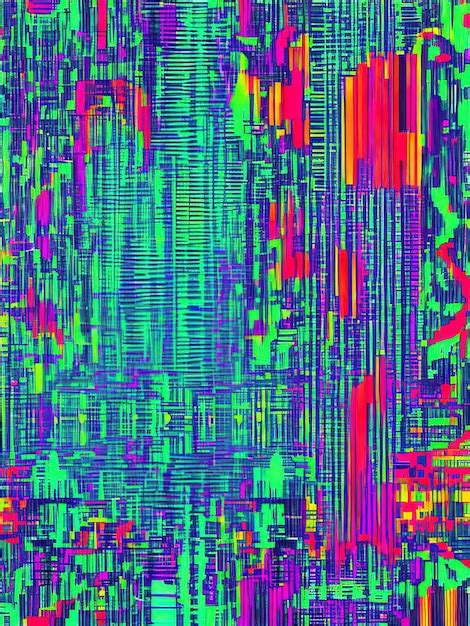 Premium Ai Image Abstract Background Inspired By Digital Glitch