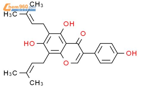 51225 28 668 二异戊烯基金雀异黄素化学式、结构式、分子式、mol 960化工网