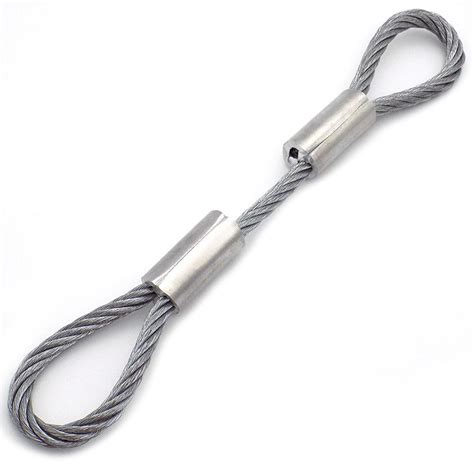 Solar Loop Ends Galvanized Steel 4 Mm Wire Rope Sling