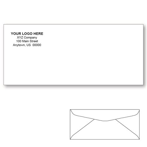 Custom Envelopes White Printed Envelopes Box Of