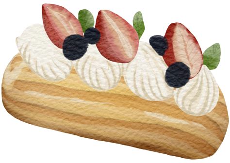 Bake And Sweet Dessert Bakery Watercolor Png