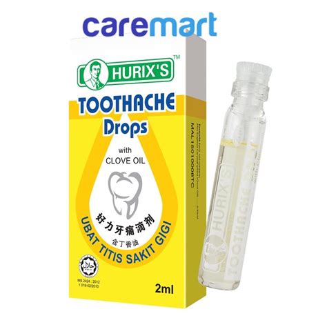 Hurix S Toothache Drops With Clove Oil Ml Exp Shopee Malaysia