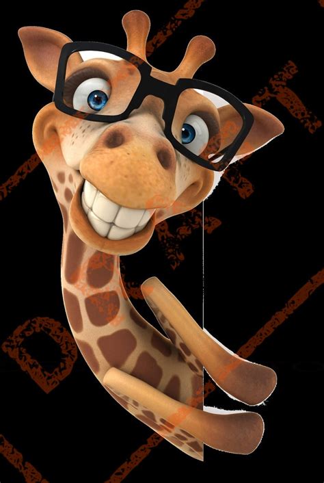 Funny Giraffe With Glasses Digital Download Pdf Png Svg. - Etsy