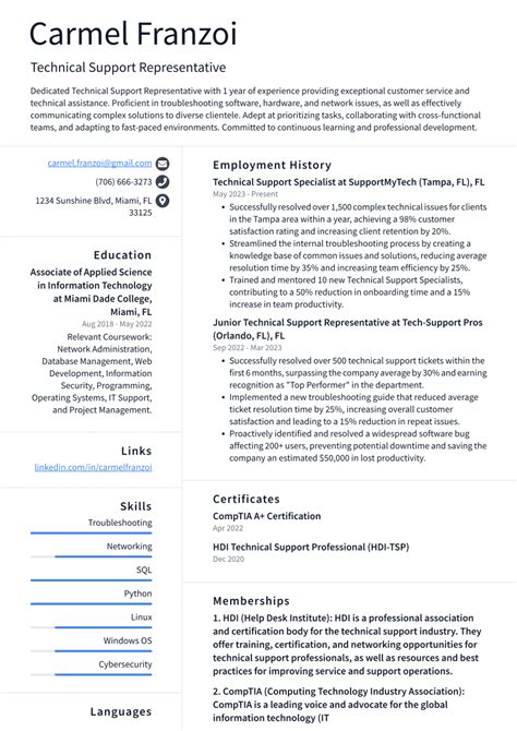 Top 16 Technical Support Representative Resume Objective Examples