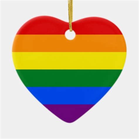 Lgbt Gay Pride Rainbow Flag Stripe Ornament Zazzle