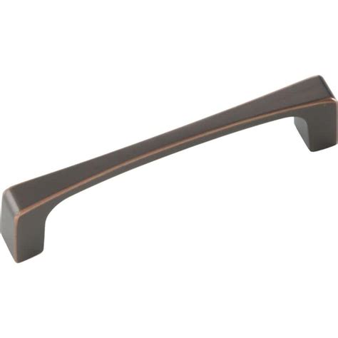 Hickory Hardware Rotterdam 96 Mm Oil Rubbed Bronze Cabinet Pull P3114 Obh The Home Depot